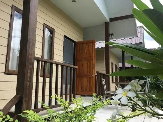Wooden standard double room with terrace