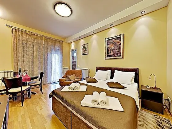 City Apart Daire, 1 Büyük (Queen) Boy Yatak ve Çekyat, Balkon, Şehir Manzaralı