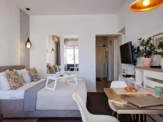 Panoramic Apart Daire, 1 Büyük (Queen) Boy Yatak ve Çekyat, Teras, Şehir Manzaralı