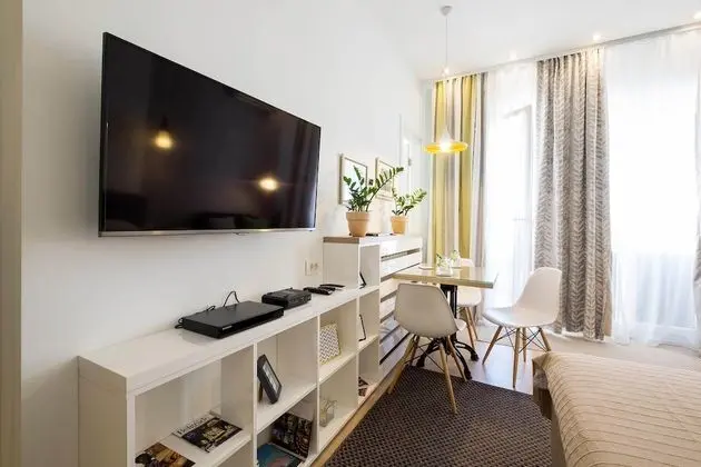 Panoramic Apart Daire, 1 Büyük (Queen) Boy Yatak ve Çekyat, Teras, Şehir Manzaralı