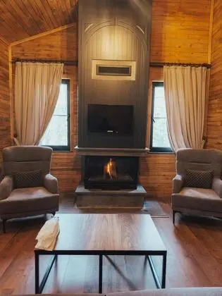Deluxe Aile Odası, Yayla Manzaralı, Şömineli