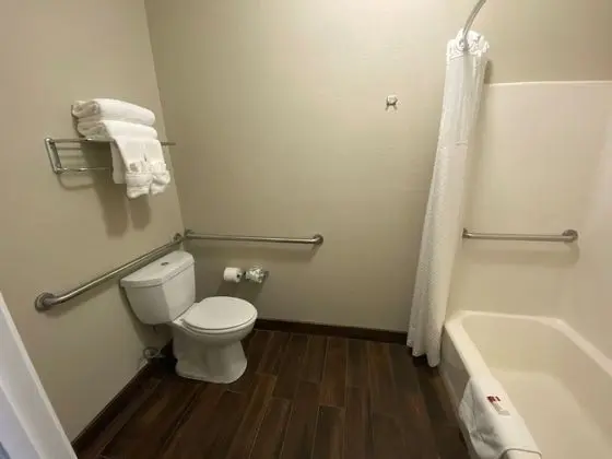 Oda, 1 Büyük (Queen) Boy Yatak, Engellilere Uygun, Sigara İçilmez (Mobility with Bathtub Grab Bars)