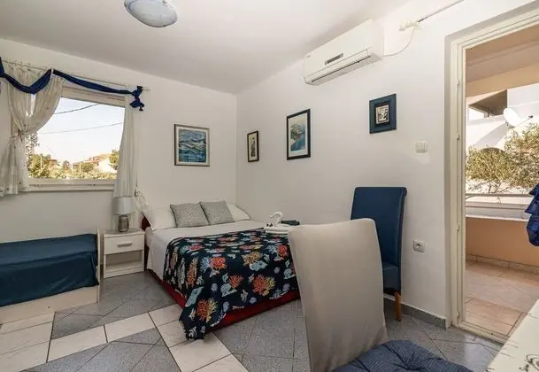 Family Stüdyo, 1 Çift Kişilik Yatak, Bahçeli (Beach Apartment Alenka Blue)