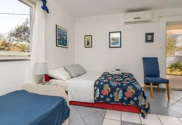 Family Stüdyo, 1 Çift Kişilik Yatak, Bahçeli (Beach Apartment Alenka Blue)
