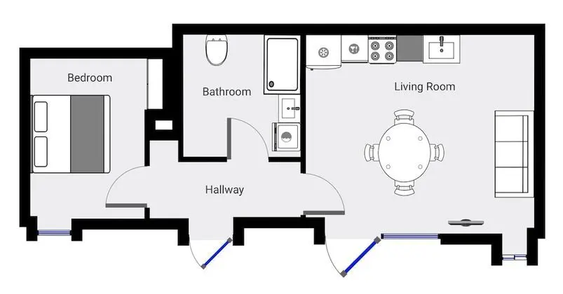 1 bedroom apartment