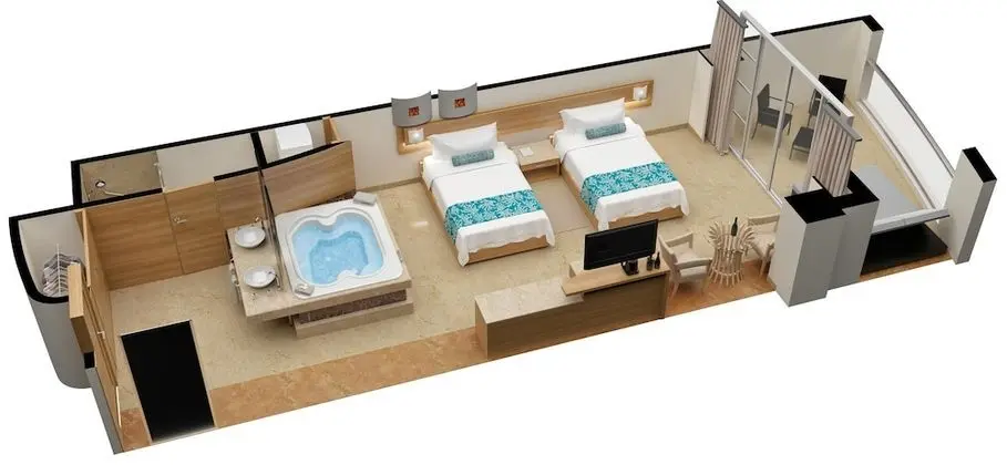 Superior Honeymoon Suite Ocean View - King Size Bed