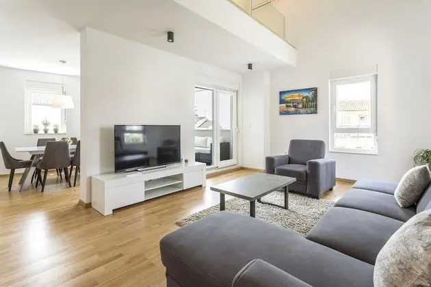 Luxury Çatı Katı Süiti (Penthouse), 3 Yatak Odası, Teras, Deniz Manzaralı (H6)