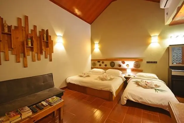 Family Bungalov, 1 Yatak Odası, Bahçe Manzaralı, Bahçeli
