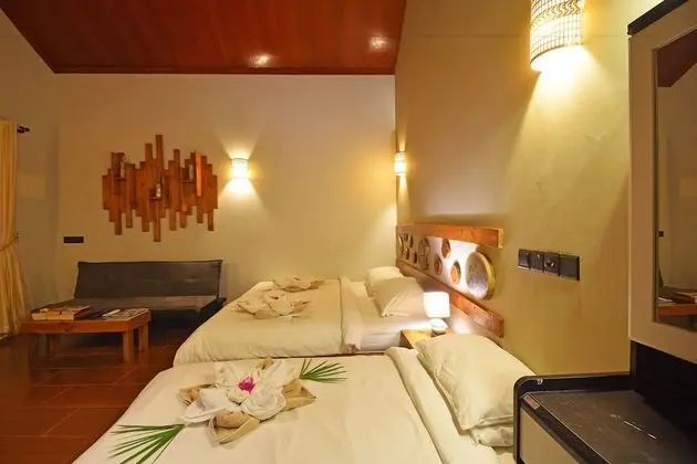 Family Bungalov, 1 Yatak Odası, Bahçe Manzaralı, Bahçeli