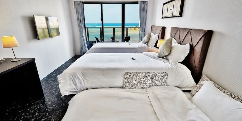Deluxe İki Ayrı Yataklı Oda, Sigara İçilmez, Plaj Manzaralı (High Floor 8-10F)