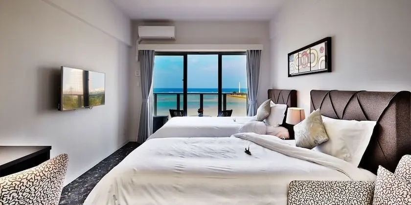 Deluxe İki Ayrı Yataklı Oda, Sigara İçilmez, Plaj Manzaralı (High Floor 8-10F)