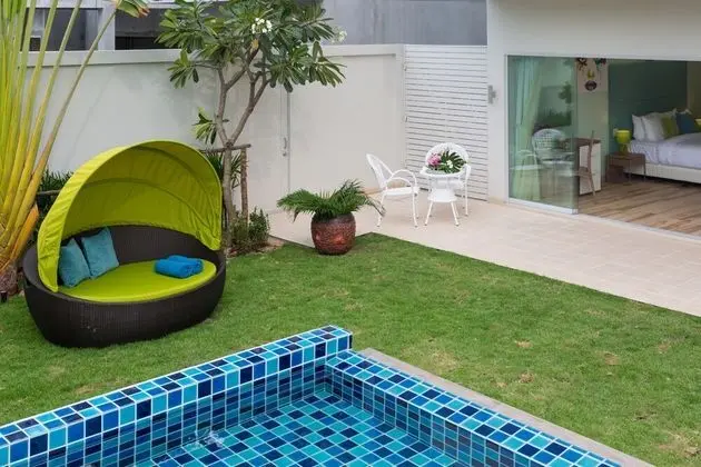 Deluxe Villa, 4 Yatak Odası, Havuz Manzaralı, Plaj Kenarı