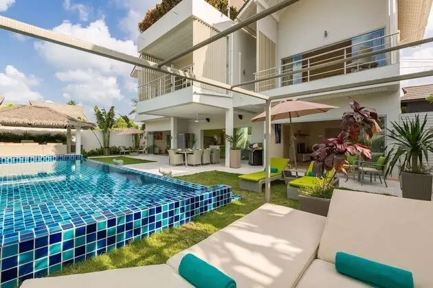 Deluxe Villa, 3 Yatak Odası, Havuz Manzaralı, Plaj Kenarı