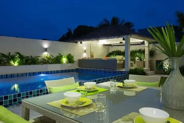 Deluxe Villa, 3 Yatak Odası, Havuz Manzaralı, Plaj Kenarı