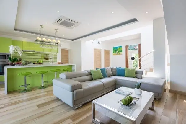 Deluxe Villa, 4 Yatak Odası, Havuz Manzaralı, Plaj Kenarı