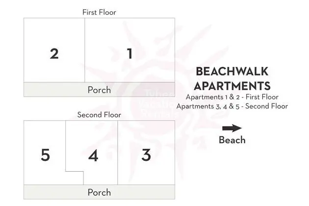 Daire, 1 En Büyük (King) Boy Yatak ve Çekyat, Mutfak, Plaj Manzaralı (5)