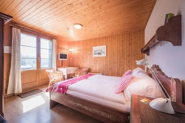 Tek Büyük Yataklı Oda, Balkon, Dağ Manzaralı (Jungfrau)