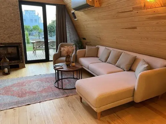 Şömineli Bungalow, Bahçe Manzaralı