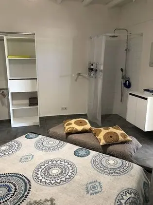 Chambre, 1 lit Queen avec douche intégrée
