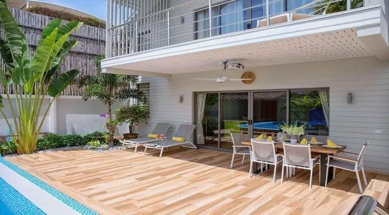 Premium Villa, 3 Yatak Odası, Havuz Manzaralı, Plaj Kenarı