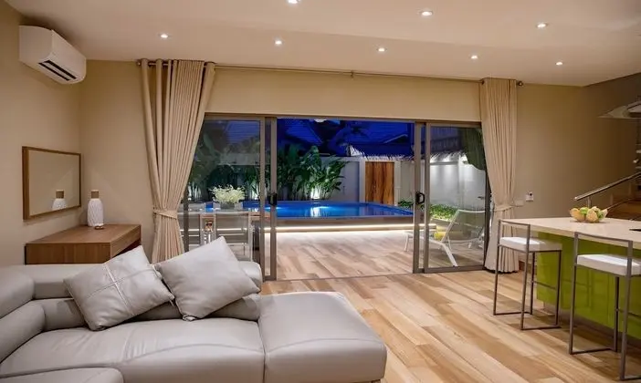 Premium Villa, 3 Yatak Odası, Havuz Manzaralı, Plaj Kenarı