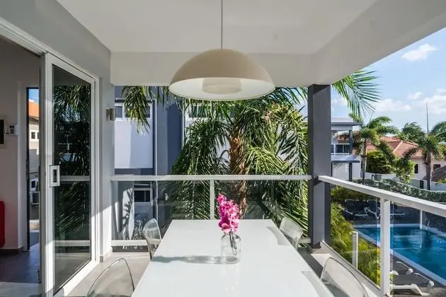 Comfort Apart Daire, 2 Yatak Odası, Balkon, Havuz Manzaralı