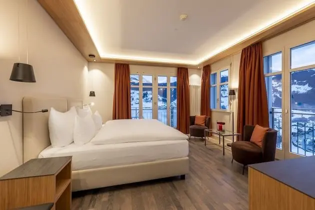Classic Tek Büyük veya İki Ayrı Yataklı Oda, Balkon, Dağ Manzaralı (Eiger)