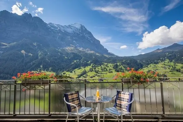 Classic Tek Büyük veya İki Ayrı Yataklı Oda, Balkon, Dağ Manzaralı (Eiger)