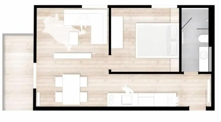 Exclusive Daire, 1 Büyük (Queen) Boy Yatak ve Çekyat, Balkon, Vadi Manzaralı