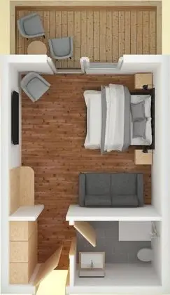 Superior Tek Büyük Yataklı Oda, 1 Büyük (Queen) Boy Yatak ve Çekyat, Sigara İçilmez