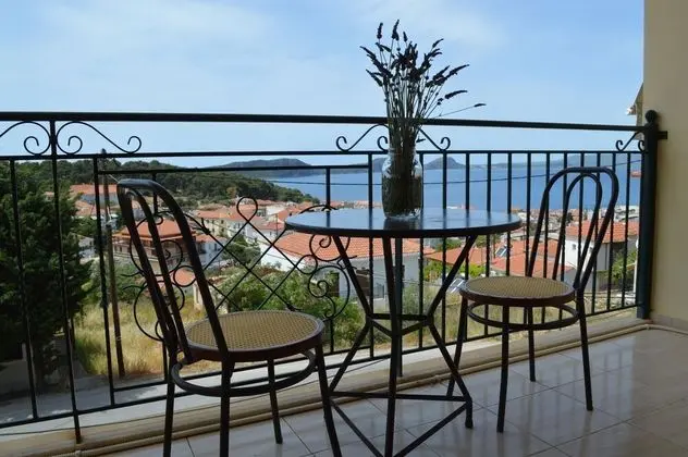 Panoramic Apart Daire, 1 Büyük (Queen) Boy Yatak ve Çekyat, Teras, Deniz Manzaralı