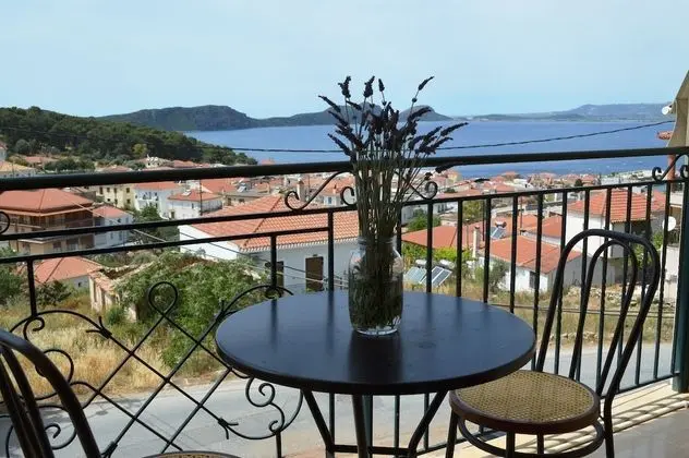 Panoramic Apart Daire, 1 Büyük (Queen) Boy Yatak ve Çekyat, Teras, Deniz Manzaralı