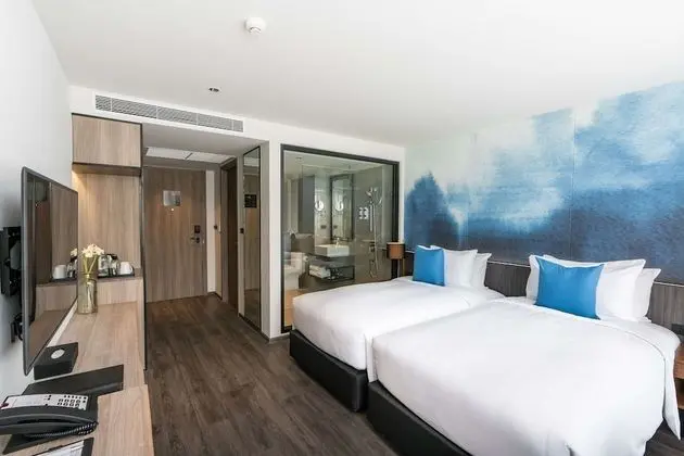 Deluxe Oda, 2 Tek Kişilik Yatak, Sigara İçilmez, Şehir Manzaralı (Shower Only)