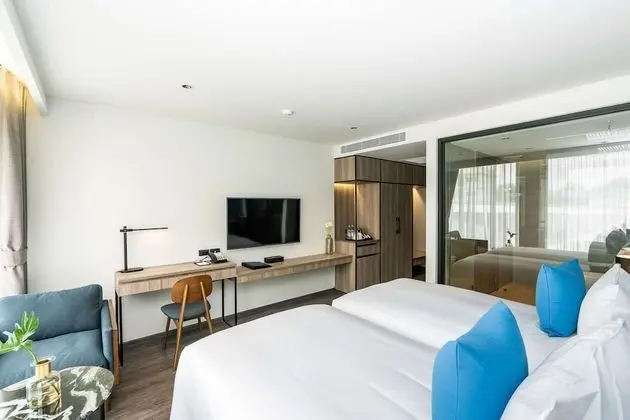 Deluxe Oda, 2 Tek Kişilik Yatak, Sigara İçilmez, Şehir Manzaralı (Shower Only)