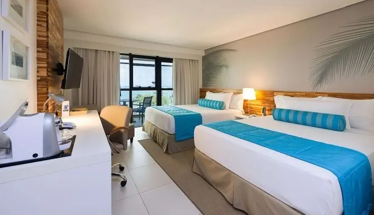 Premium Oda, 2 Büyük (Queen) Boy Yatak, Balkon, Okyanusa Sıfır