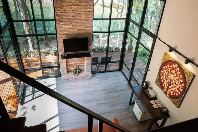 Glass House with Garden