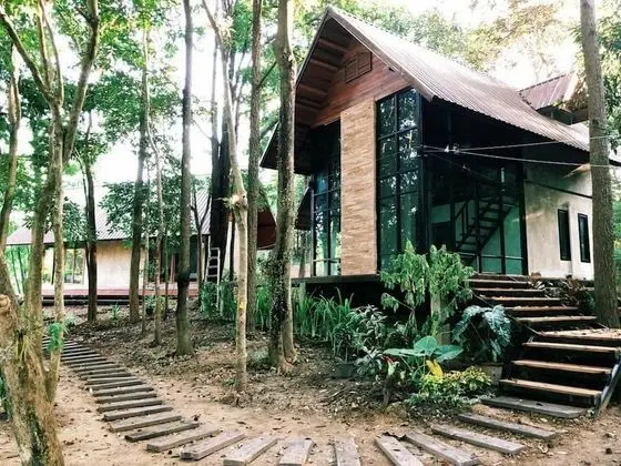 Glass House with Garden