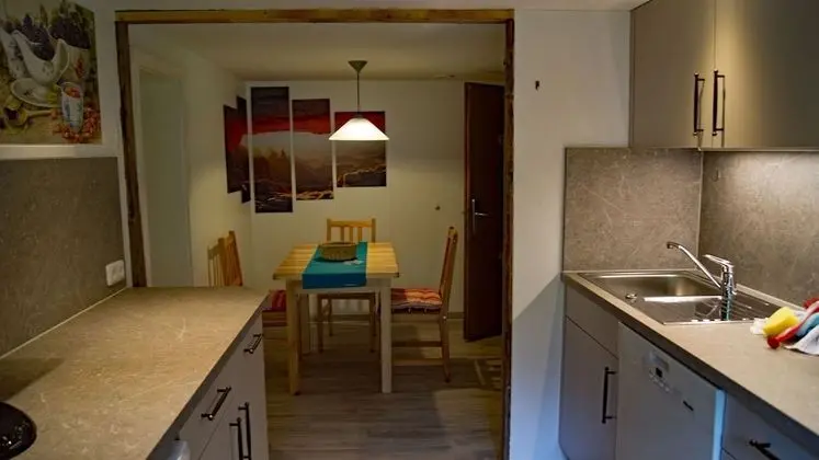 Apart Daire, Özel Banyo (mit Garten- und Bergblick)