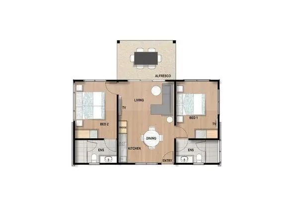 Deluxe Villa, 2 Yatak Odası, Sigara İçilmez, Bahçe Manzaralı