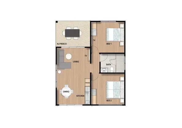 Standard Villa, 2 Yatak Odası, Sigara İçilmez, Bahçe Manzaralı