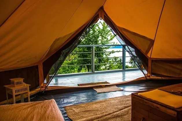 Luxury Çadır, Birden Çok Yatak, Deniz Manzaralı (Cold Shower, No WiFi, No Aircon)