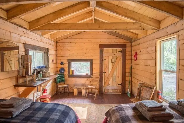 John Barrett Cabin w Shared Outhouse