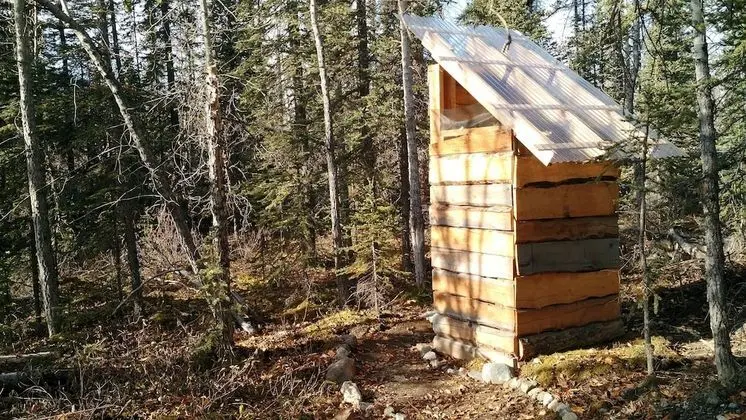John Barrett Cabin w Shared Outhouse