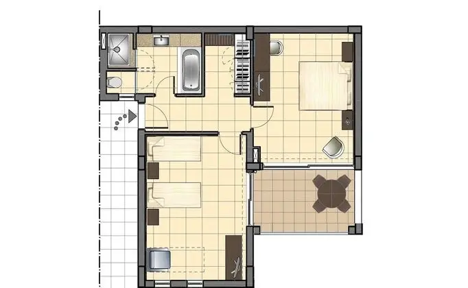 Family Oda, Bahçe Manzaralı