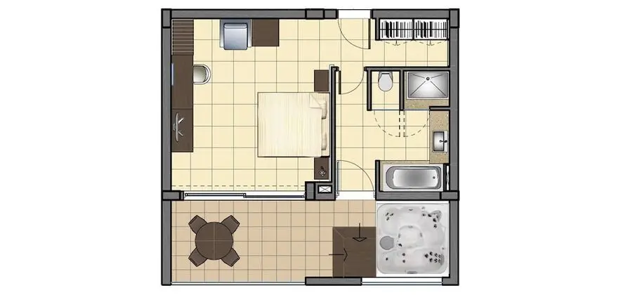 Standart, Bahçe Manzaralı (with Spa Tub)