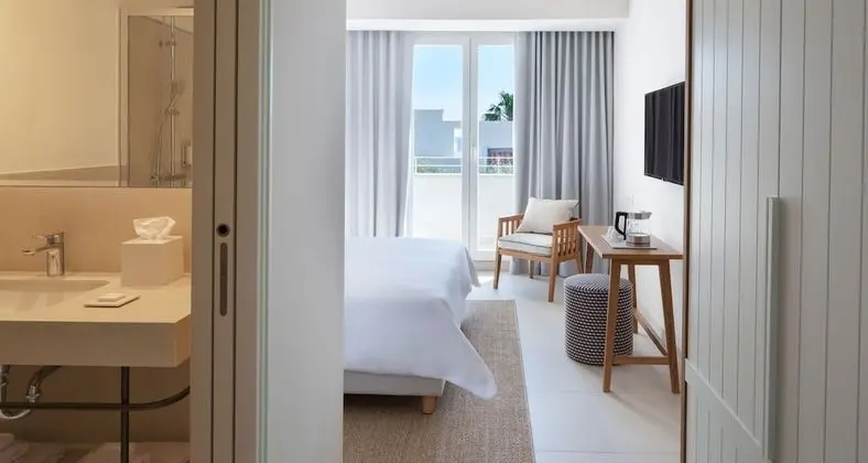 Standard Tek Büyük veya İki Ayrı Yataklı Oda, Balkon, Bahçe Manzaralı
