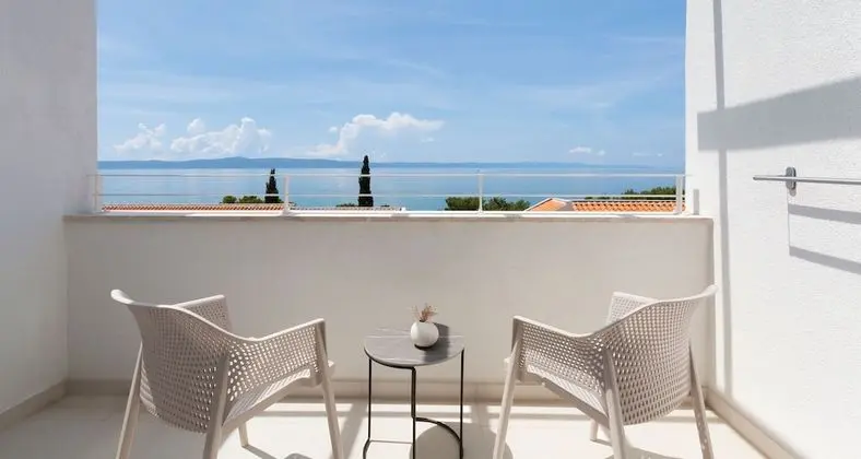 Standard Tek Büyük veya İki Ayrı Yataklı Oda, Balkon, Kısmi Deniz Manzaralı