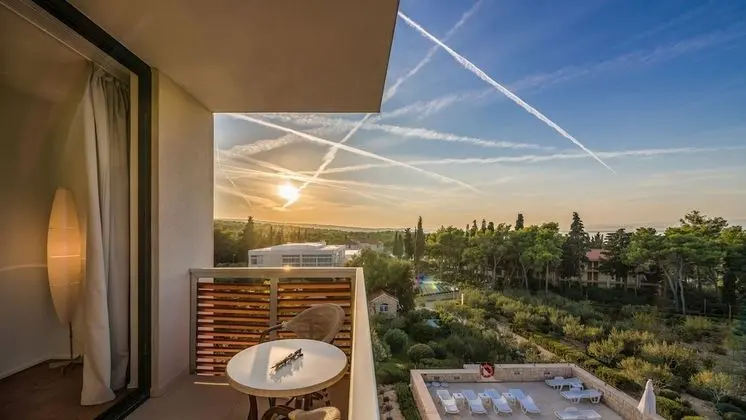 Superior Tek Büyük veya İki Ayrı Yataklı Oda, Balkon, Bahçe Manzaralı