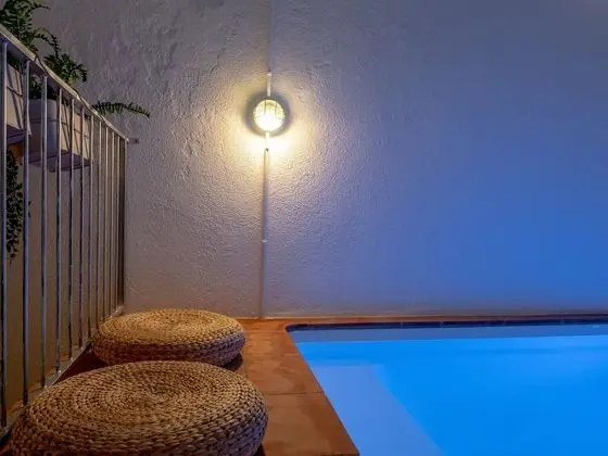 Deluxe Apart Daire, 1 Yatak Odası, Kişiye Özel Havuzlu, Bahçe Manzaralı