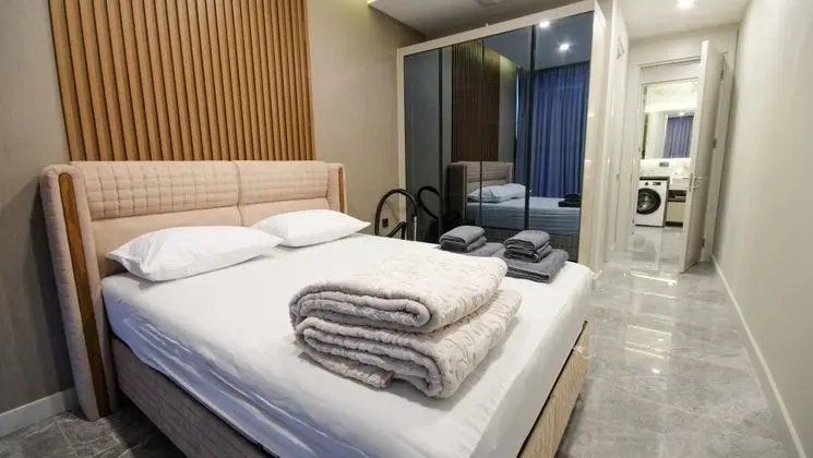 2+1 A Blok Daire, Bahçe Manzaralı, Bodrum Kat